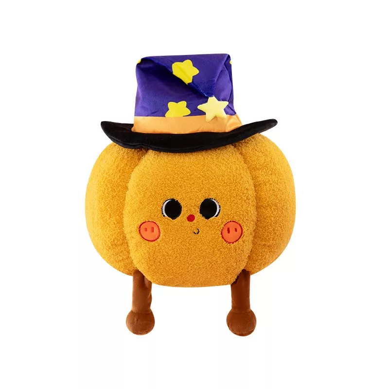 Bréagán Séasúrach Plush Pumpkin Hat Cailleach Bréagán Séasúrach Plush Pumpkin Hat Cailleach